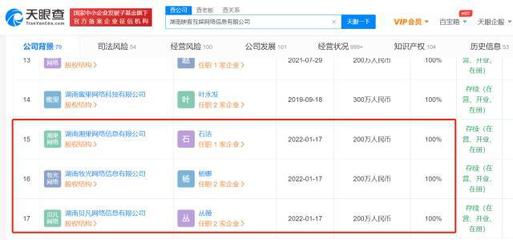 湖南映客互娛同日成立3家子公司，拓展信息技術(shù)咨詢服務版圖